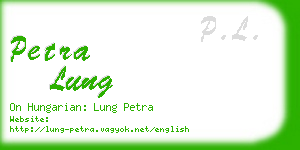 petra lung business card